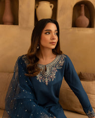 Zinc Belle Embroidered 3pc fabric Lawn 