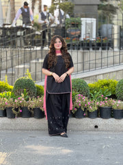Embroidered 3 Piece Cotton Suit