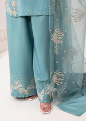 Ladies Neatural Crepe Farshi Salwar Kameez Dupatta 