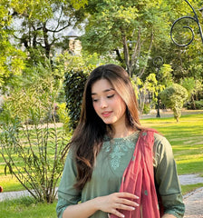 Pista Zola Embroidered 3pc fabric lawn cotton