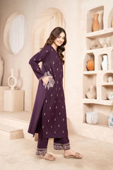 Luxurious purple pocket
Embroidered 2-Piece Set