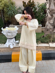 Urwah 3pcs With Farshi Shalwar