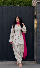 Cotton Comfort Farshi Set – Pure Cambric Elegance