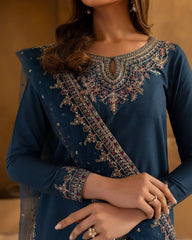 Zinc Belle Embroidered 3pc fabric Lawn 