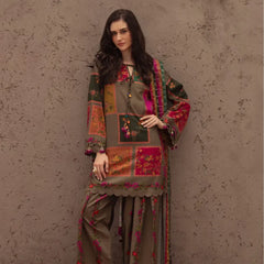 Zunaira 3pc digital printed