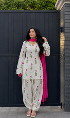 Cotton Comfort Farshi Set – Pure Cambric Elegance