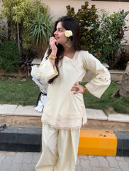 Urwah 3pcs With Farshi Shalwar